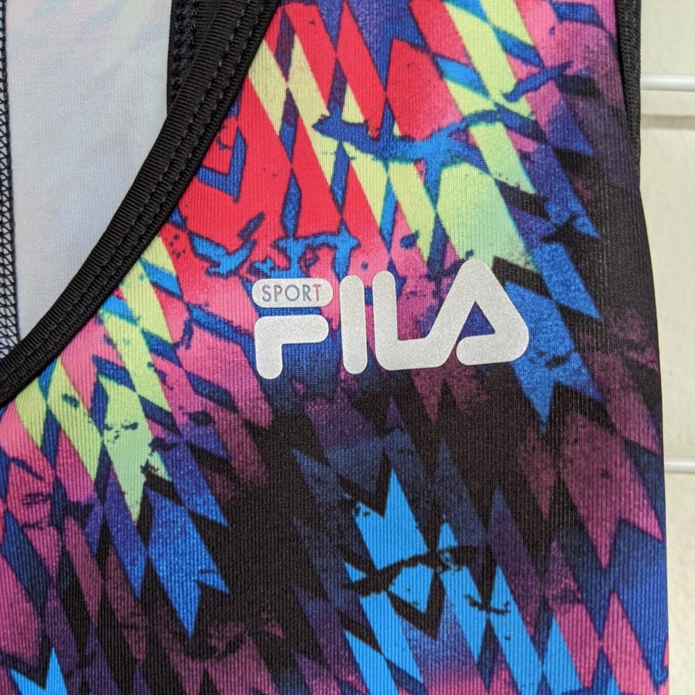 Fila Retro Colorful Workout Racerback Tank Top - Picture 2 of 5